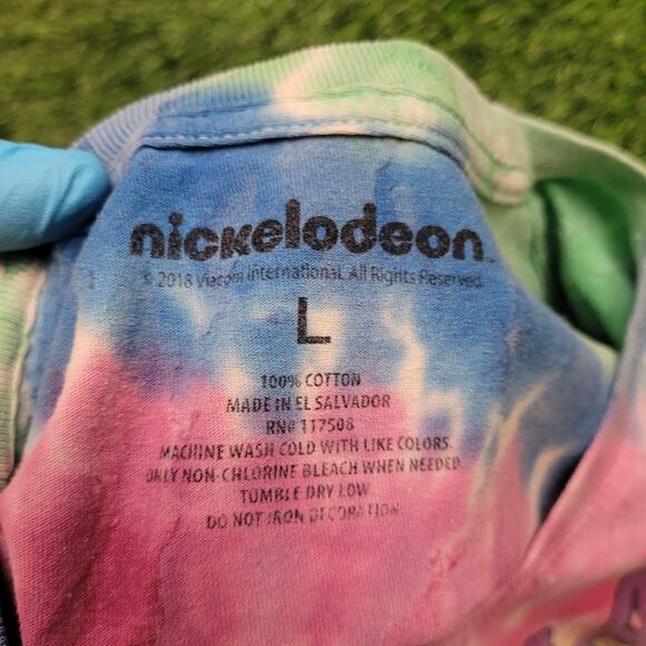 Rugrats Tie-Dye T-Shirt Mens Large Retro 90s Nickelodeon Cartoon Graphic - Picture 5 of 5